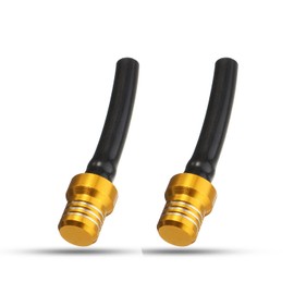 2PCS Gas Fuel Cap Gas Tank Breather Universal CNC Tank Valve Vent Tube with Chekc Ball Aluminum Breather for RM125 RM250 RMZ450 RMX450Z RM250Z RMX250 DR-Z400 DR-Z400E DR-Z400S Yellow