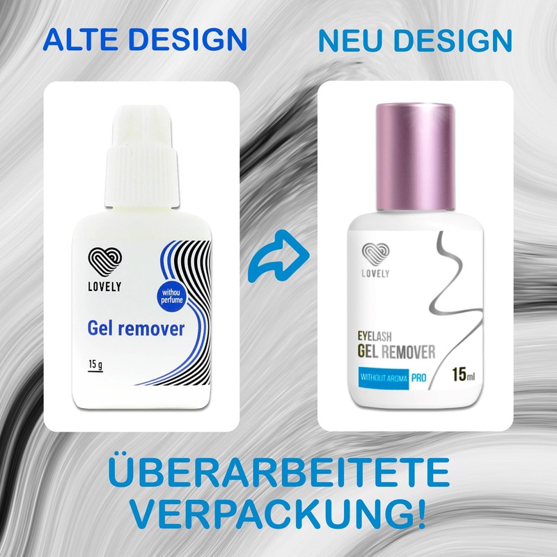 LOVELY Gel Remover for Eyelash Extension, 15 ml, Odourless, Quick