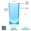 KX-WARE 14-ounce and 20-ounce Acrylic Glasses Plastic Tumbler, set of