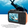 4K 65MP Underwater Camera Autofocus 2.88in 1.44in Dual Screen 2500mAh