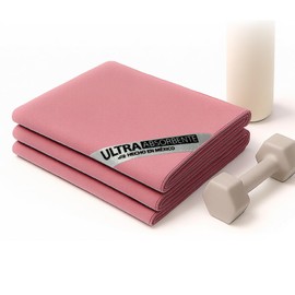 Toallas para gym rosas | Deportivas Ultra Absorbentes | Muy Suaves y de Secado Rápido | Compactas y fácil de Transportar | Kit 3 piezas Toalla Gym col