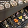 Yoimori Challenge Coin Display Case, 13 Rows Solid Wood Military