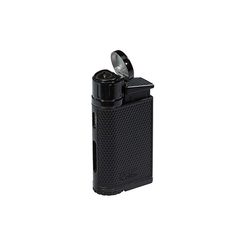 Colibri EVO Angled Single Jet Flame Butane Lighter, Windproof &
