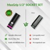 MAXGRIP 1/2“ Drive Deep Socket Set, 16Pcs SAE/Metric Sizes, 6