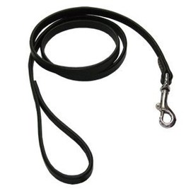 ONS Oil Filled Leather German Slug #9 Black (Small Dogs) [Dog Lead]