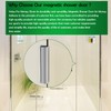 Glass Shower Door Magnet Latch Replacement Kits with Shower Door