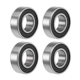TA-VIGOR 4Pcs 688-2RS Deep Groove Ball Bearings, Z2 8mm x 16mm x 5mm Double Sealed Industrial Bearings, Chrome Steel Skateboard Bearings for Motor Electrical Instrument Equipment
