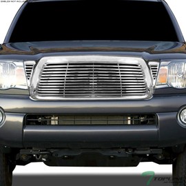 TLAPS 7422453784758 Compatible With 2005-2011 Toyota Tacoma Chrome Dragon Mesh Front Bumper Grill Grille