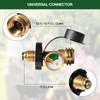 100 lb Propane Tank Adapter with Gauge, Universal Fit POL