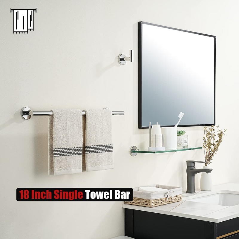 JQK Chrome Towel Bar, 20.5 Inch 304 Stainless Steel Thicken
