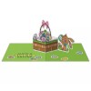 Diamond Press Easter Basket Pop-Up Card 15pc Stamp and 5pc