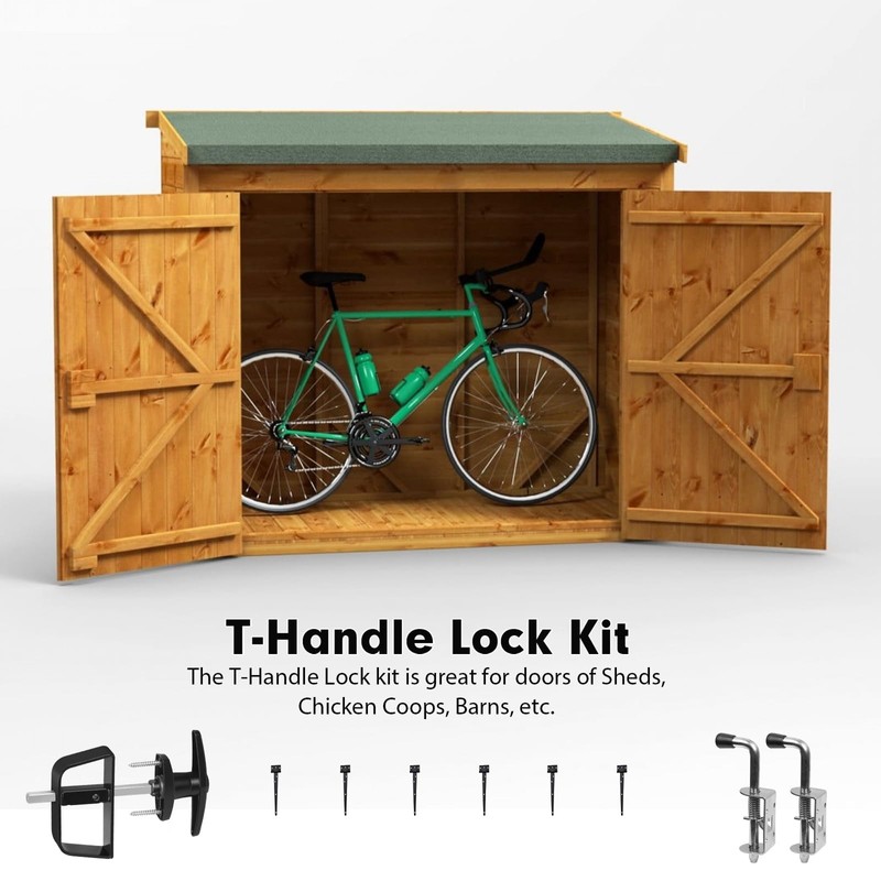 GEDSIOLD Double Door Shed Hardware Kit -Includes Window and Door/Window