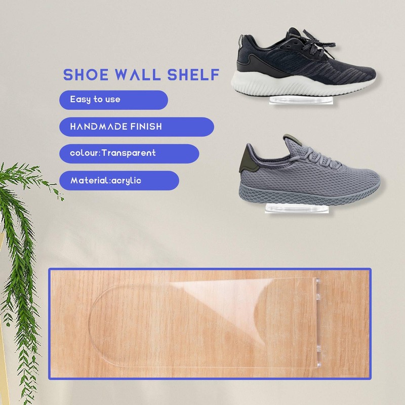 zilitol Floating Shoe Display Stand - 6 Shoe Shelf for