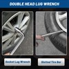 Tongze 19mm Tire Iron Lug Wrench: L-type Lug Nut Wrench