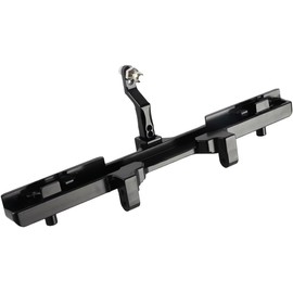 Pothyes Aluminum Alloy Rear Bumper with Tow Hook for Traxxas TRX6 1/10 RC Crawler Upgrades (Black)