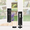 Ldzzuo 4 Pack Slide Bolt Latch, Barrel Bolt Latch Black