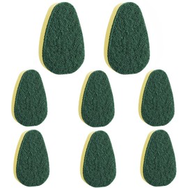 DYMOLL - Recambios de varita para platos, 8 unidades, cabezales de repuesto de esponja, repuesto de esponja para limpieza de cocina