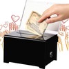 SVUPUE Acrylic Donation Box, Lockable Donation Box, Transparent Ballot Box