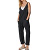 EXLURA Womens High Roller Denim Bib Jumpsuits Casual Loose Sleeveless