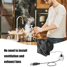 Ventilation Exhaust Fan | Fume Extractor,Mini Inline Booster Absorber Adjustable Speed Extractor Exhauster Air Ventilation Blower for Home Bathroom Toilet Kitchen