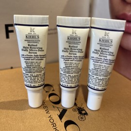 Kiehl's 3 x KIEHL'S Retinol Skin Renewing Daily Micro Dose Serum Peptides Ceramides NEW!