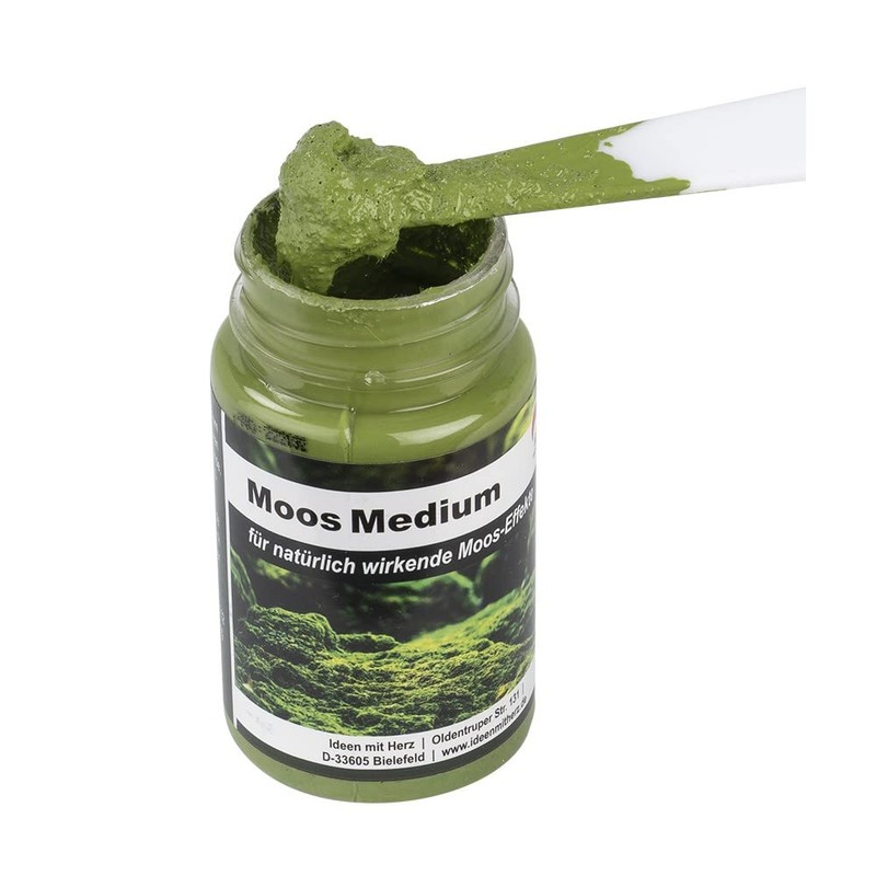 Ideen mit Herz Moss Medium Acrylic Paint with Fibres Moss