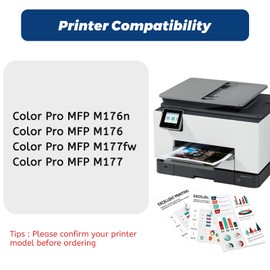 130A Toner Cartridge,Compatible Replacement for HP 130 A CF350A CF351A CF352A CF353A for HP Color Laserjet Pro MFP M177fw M176n M177 M176 Printer,Black Cyan Yellow Magenta,4 Pack