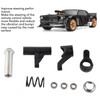 RC Steering Assembly Black High Strength Shock Absorption Steering Link