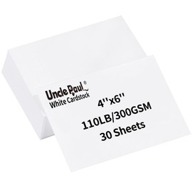50 Sheets White Blank Cards - 4 X 6 Inches Index Cards Thick Card Stock Paper 110lb/300gsm Heavy Weight Cardstock for Wedding,Birthday,Invitation,Greeting Card UAP23B050