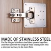 6 Pcs Hinge Repair Plate, Stainless Steel Hinges Repair Plates,