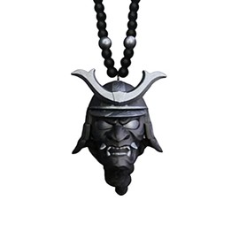 Car Hanging Pendant with Samurai Helmet Hannya Japanese Oni Car Rear View Mirror Pendant Charm, Fashion Pendant Car Decoration Auto Ornament Accessories Hang Charm (4)