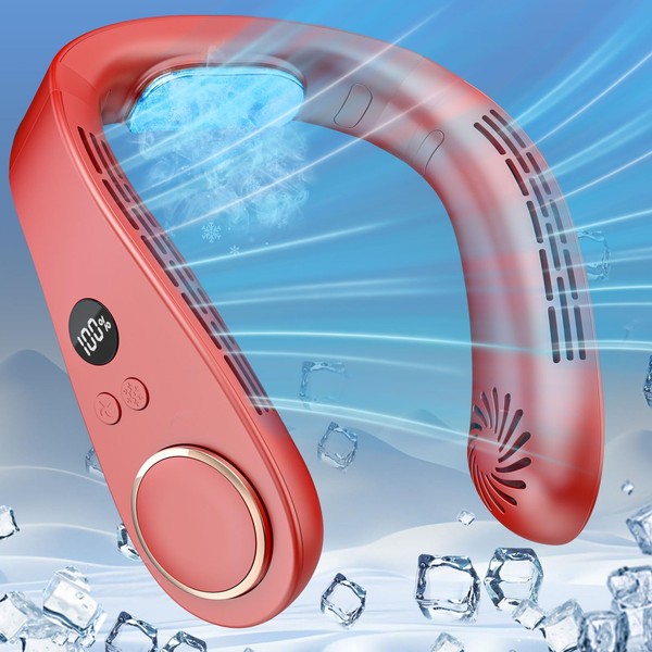 Neck Fans that Blow Cold Air Rechargeable,Cooling Devices for Hot