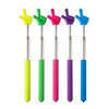 5 Pcs Retractable Teacher Pointer Sticks - Colorful Hand Pointer
