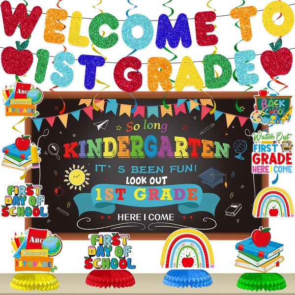 Welcome to 1st Grade Decorations Set, 1st Day of First