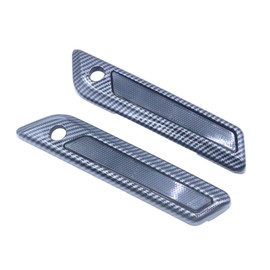 XLTOK Saddlebag Saddle Bag Hinge Latch Covers fits for Harley Davidson Road King Road Glide Street Glide Electra Glide Ultra Classic CVO Models 2014-2024(Carbon Fibre and Grey)