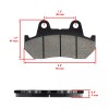 Caltric Front Rear Brake Pads for Honda GL1500 GL1500SE Interstate
