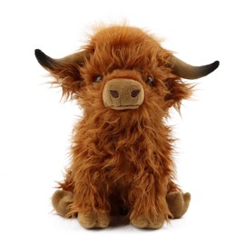 KFSCIP 1PCS Highland Cow Teddy,highland Cow Plush, Super Soft Plush Doll,very Cute,perfect to Display in The Living Room,study, Bedroom or as A Gift for Children.