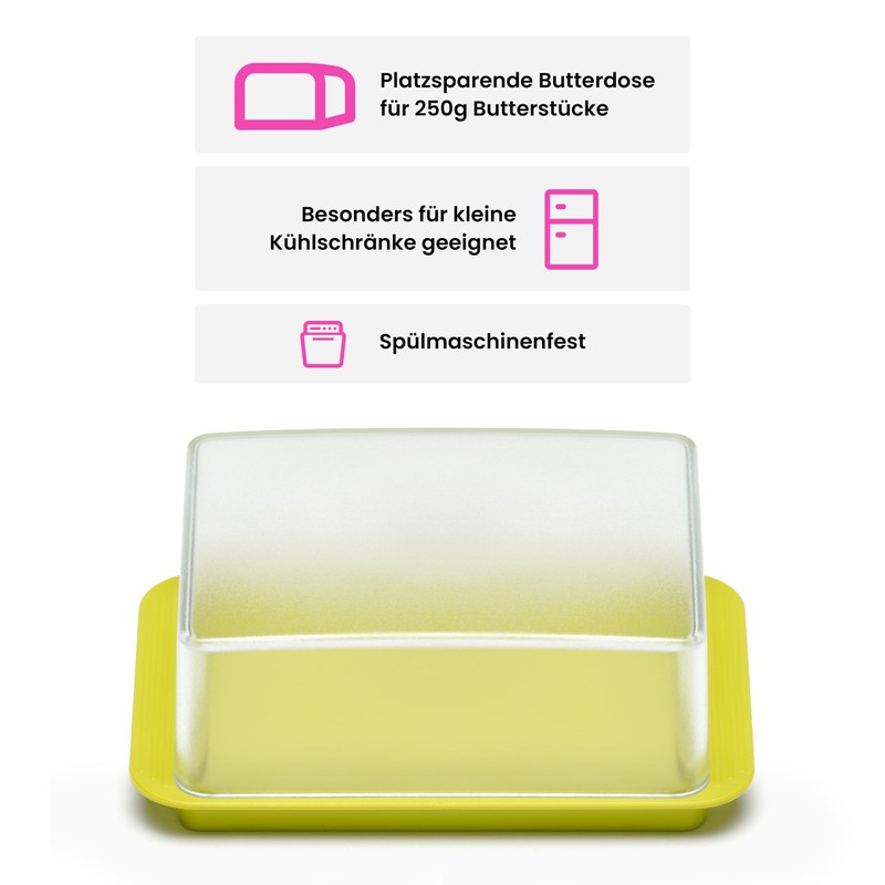 homeXpert Butterbox aus Kunststoff, weiß