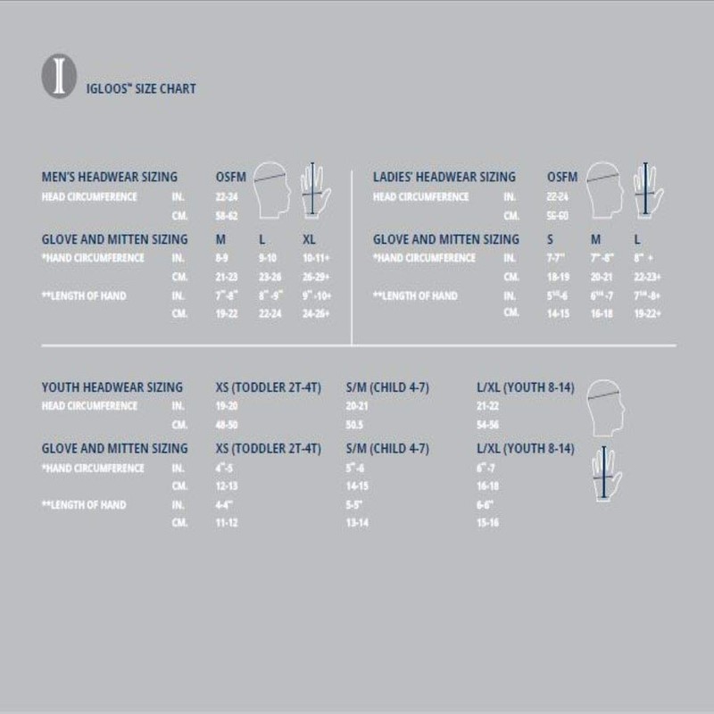 Igloos Men's C40 Thinsulate Insulation Taslon Ski Gloves, Anthracite -