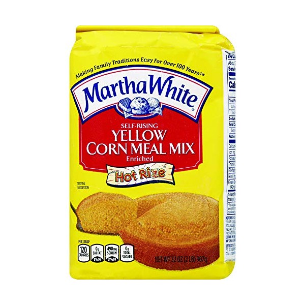 Martha White Self Rising Yellow Corn Meal Mix, 32 Ounce