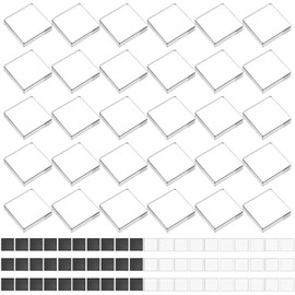 30 Pack DIY Clear Acrylic Fridge Magnet Craft Kit – 2x2 Inch Squares with Adhesive Backing & Soft Magnets for Custom Photos, Art, and Home Decor