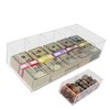 Acrylic Money Tray with Coin Tray Insert, 5 Compartment Clear