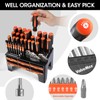 ValueMax 126-PC Magnetic Screwdriver Set with Plastic Racking Organizer, Magnetizer