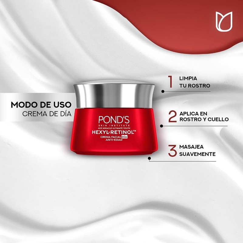 POND'S Crema Facial Antiedad Día Age Miracle Ultimate Youth, 50g