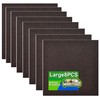 8 Pack - Brown Self Adhesive Square Furniture Felt Pad