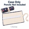 12-Slot Canvas Roll Up Pencil Case with Assorted Designs -