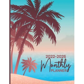 2022-2026 Monthly Planner: 5 Year Calendar Notebook - Appointment Schedule Organizer 2022-2026 - Year Goal, Birthday & Password Log - 60 Month Agenda ... To-Do Lists & Notes ( Beautiful Beach Cover )