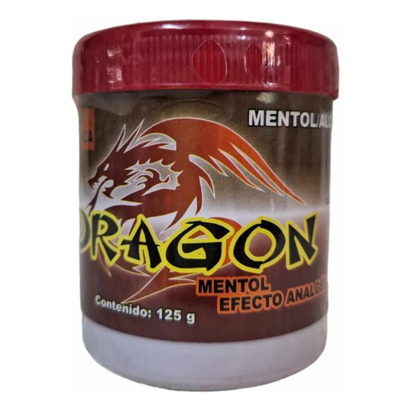 Pomada Del Dragon Mentol Alcanfor Caliente 125 Gr