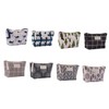 IWOWHERO 2pcs Canvas Makeup Bags Multi Function Toiletries Holders with