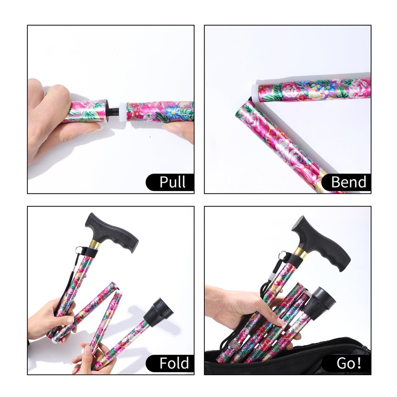 Cane for Women for Stability, Sleek, Lightweight Walking Cane for